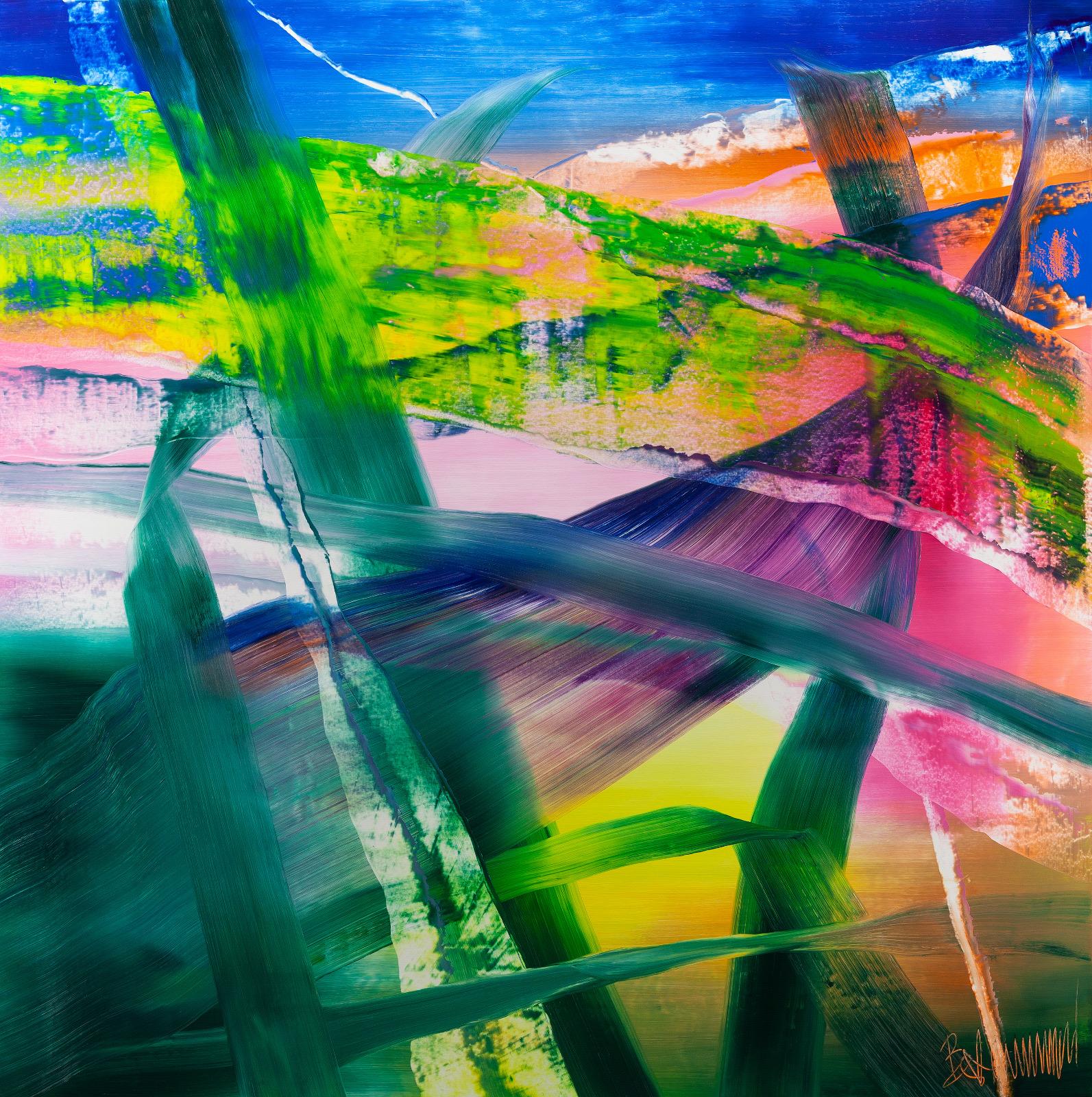 2021 Oil on Canvas QW2W#CB - 200x200 Claus Bertermann